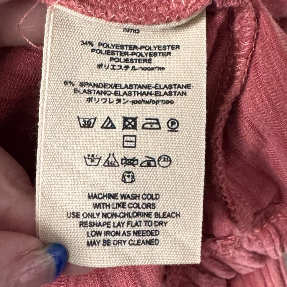 Free People Serena Ribbed Pink Pullover - Picture 7 of 11